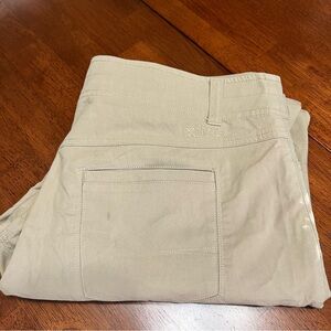 Kuhl Slax Outdoor Men’s Pants Size 38x30 Camping Hiking Enduro Fabric Tan Brown